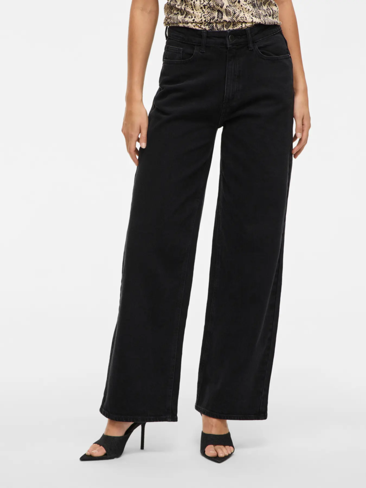 Vila Clothes vifreya wide leg jeans - black