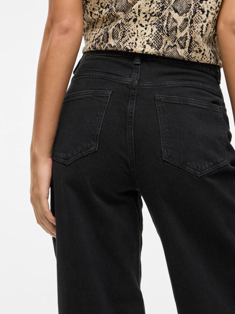 Vila Clothes vifreya wide leg jeans - black