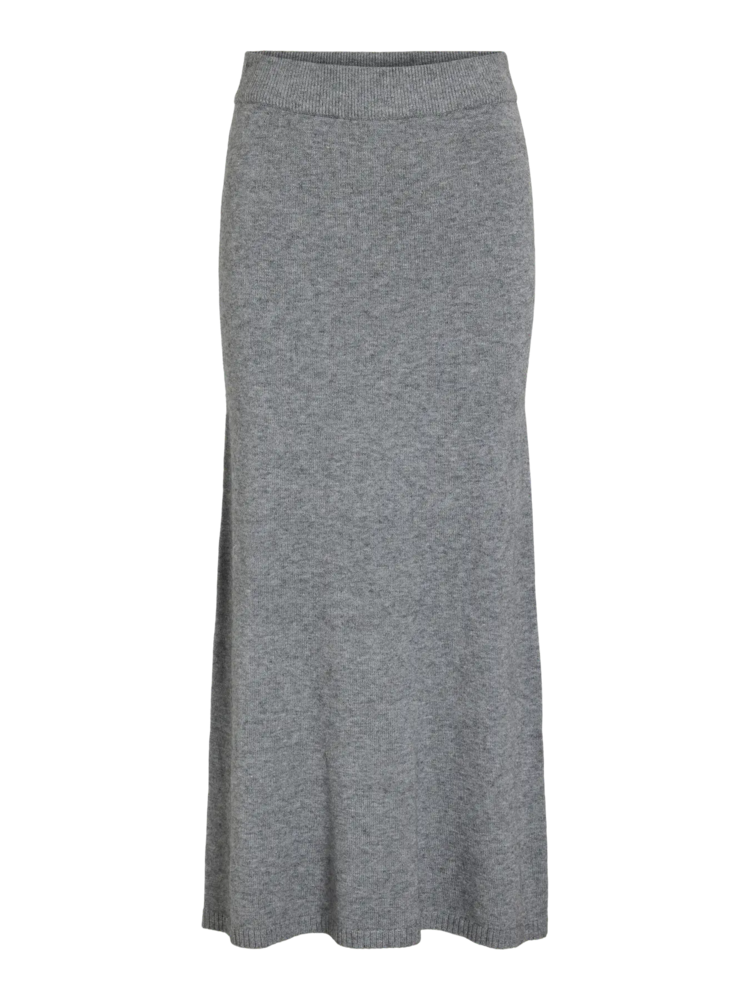 Vila Clothes viril ankle knit skirt - grey