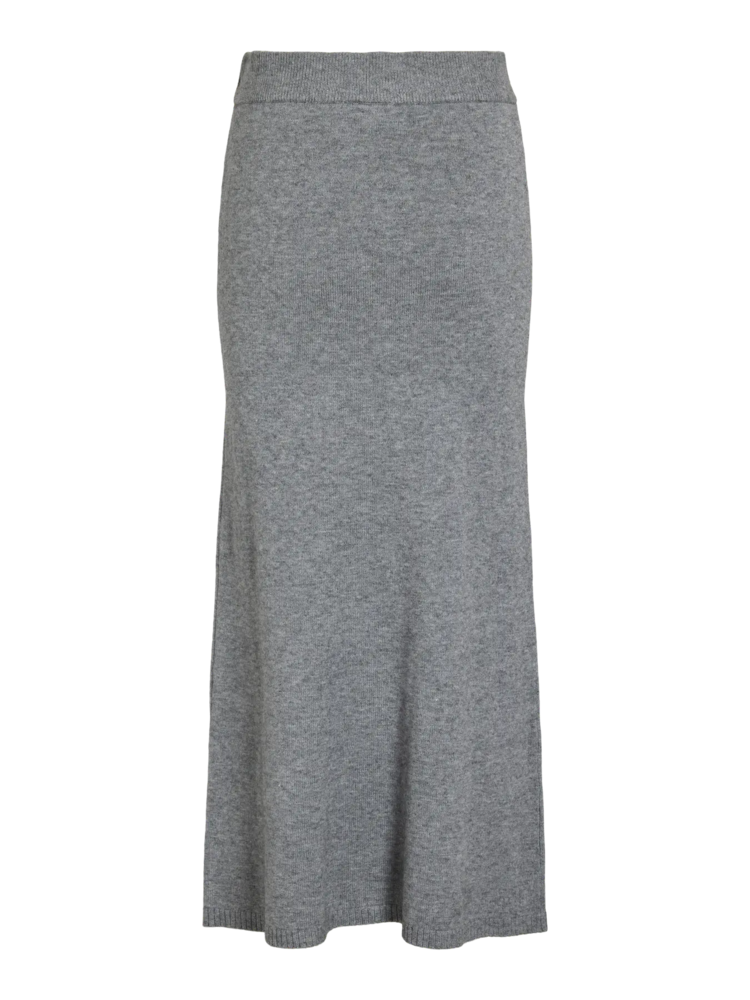 Vila Clothes viril ankle knit skirt - grey