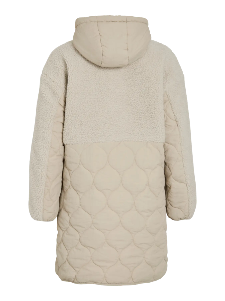 Vila Clothes vitone teddy coat - ecru