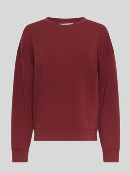 Moss Copenhagen ima Q swaetshirt - dark red