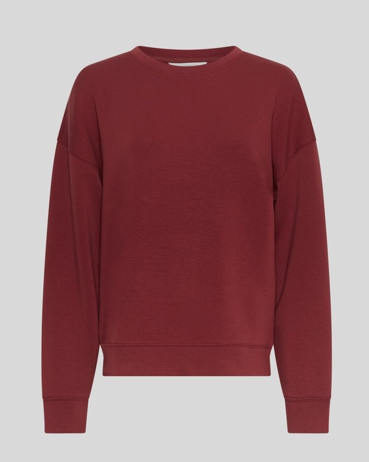Moss Copenhagen ima Q swaetshirt - dark red
