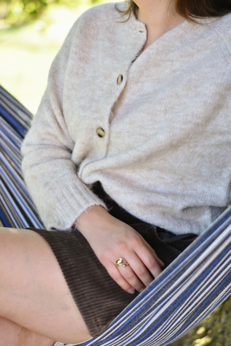 Grace & Mila salma alpaca cardigan - beige