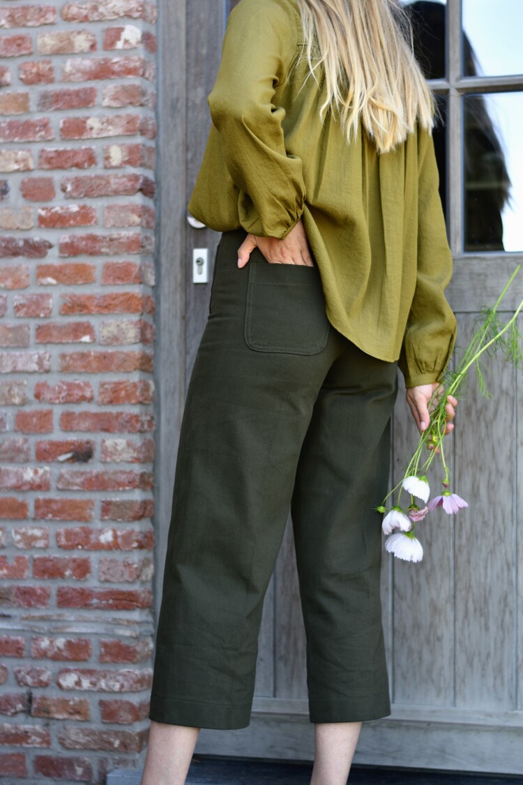 Grace & Mila sole pantalon 7/8 - vert foncé