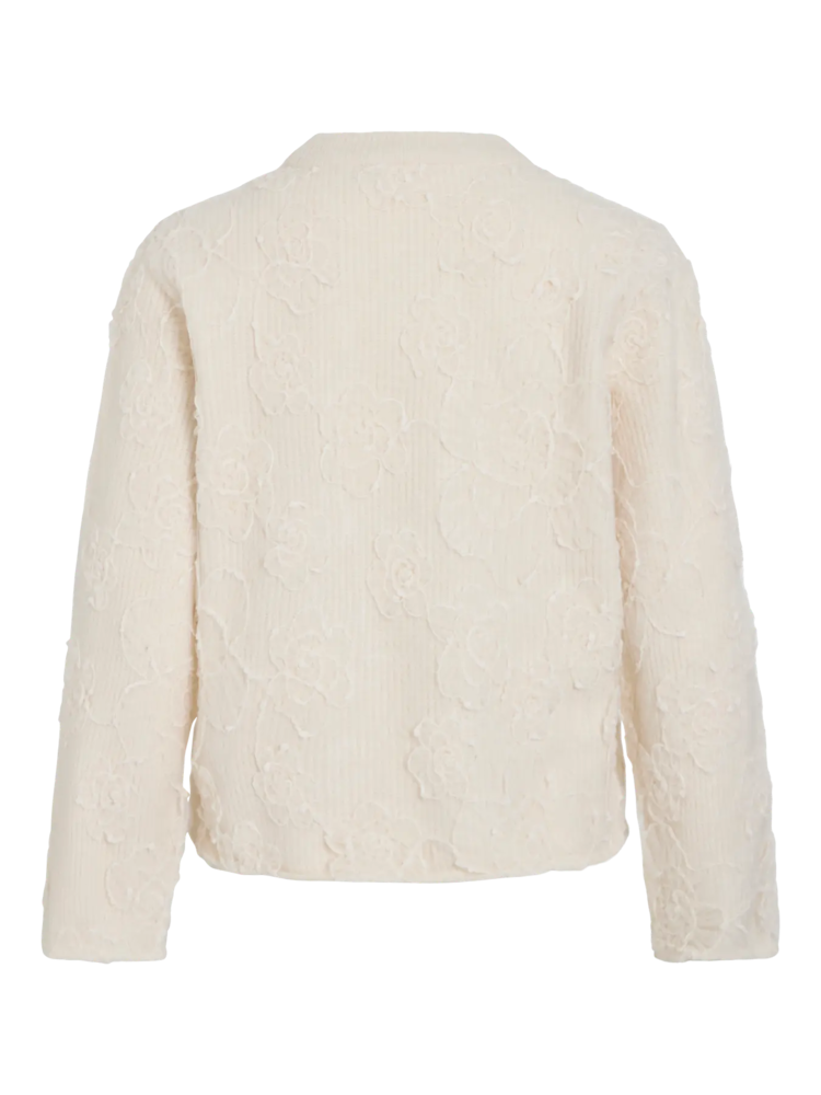 Vila Clothes vihayden mesh flowers - ecru