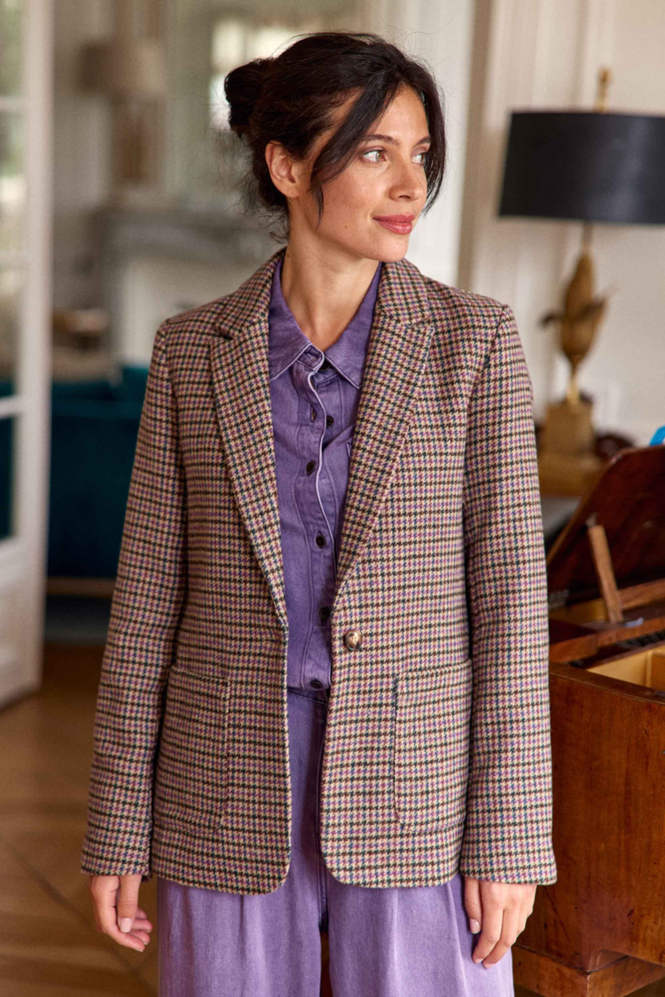 La petite étoile Vaness blazer - pied de poule