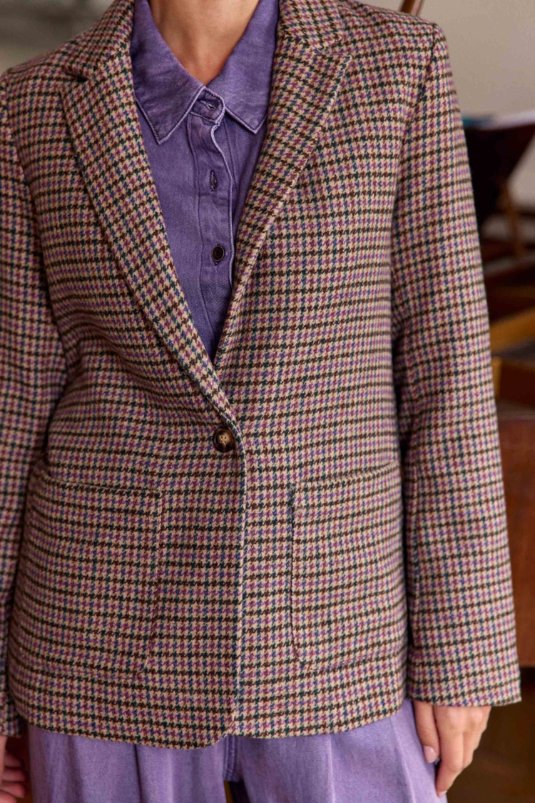 La petite étoile Vaness blazer - pied de poule