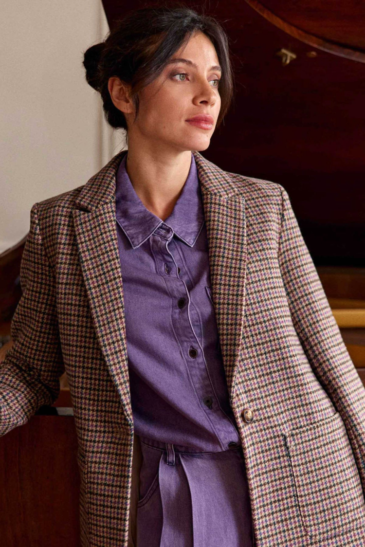 La petite étoile Vaness blazer - pied de poule