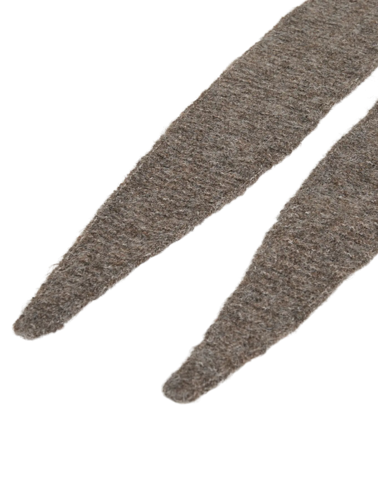 Vila Clothes vimarley small knit scarf - brown melange