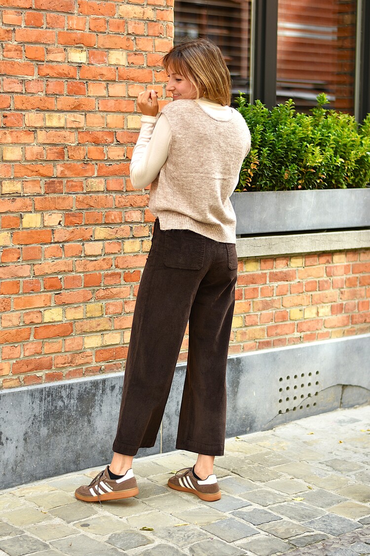 Grace & Mila santa debardeur col-V - beige