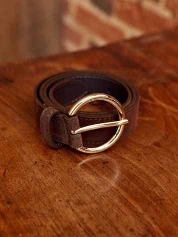 La petite étoile dixon ceinture suede - brun