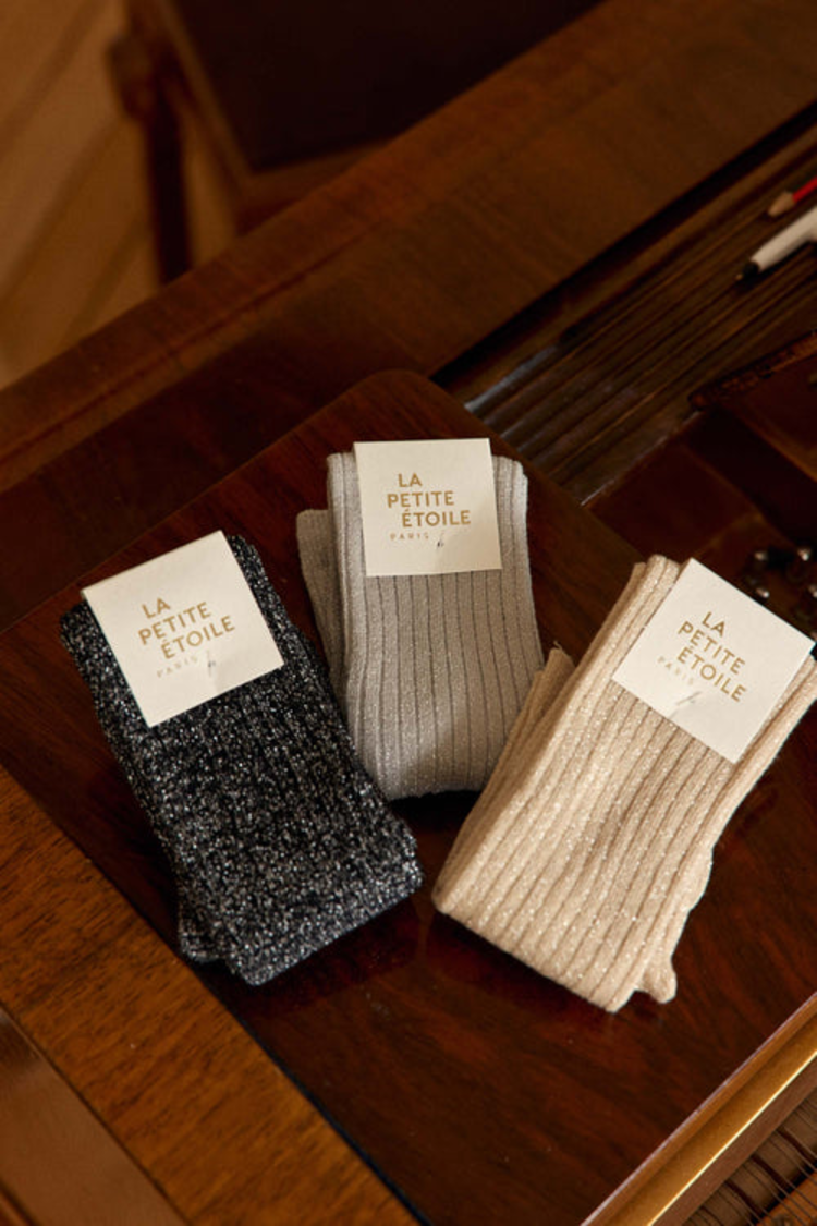 La petite étoile Amoria chausettes pailettées - 3-pack