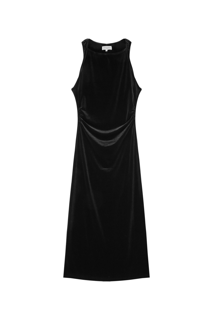 Grace & Mila trivoli velvet bodycon dress - brown red