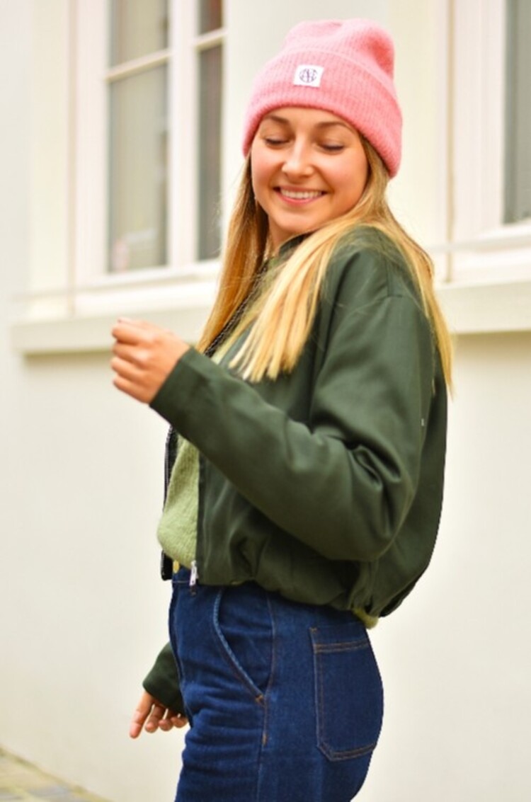 Moss Copenhagen hope beanie - light pink