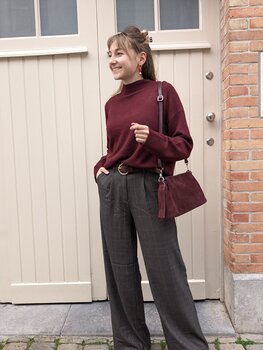 Grace & Mila salty boxy pull - bordeaux