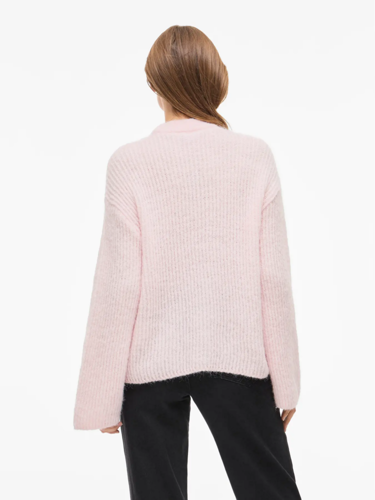 Vila Clothes viellis knit swaeter - baby pink