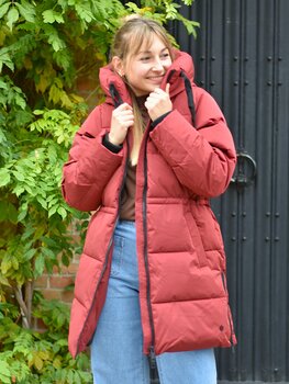 Moss Copenhagen Mola winter coat - bordeaux