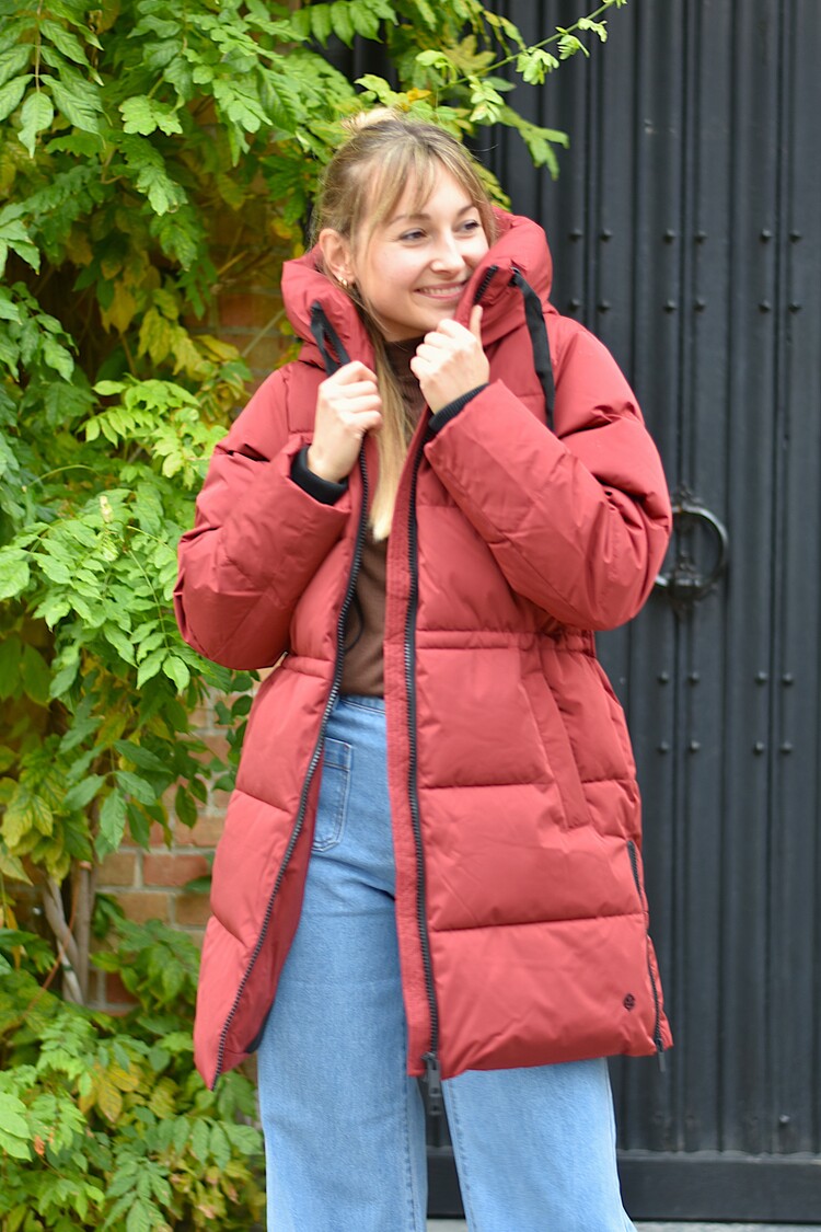 Moss Copenhagen Mola winter coat - bordeaux