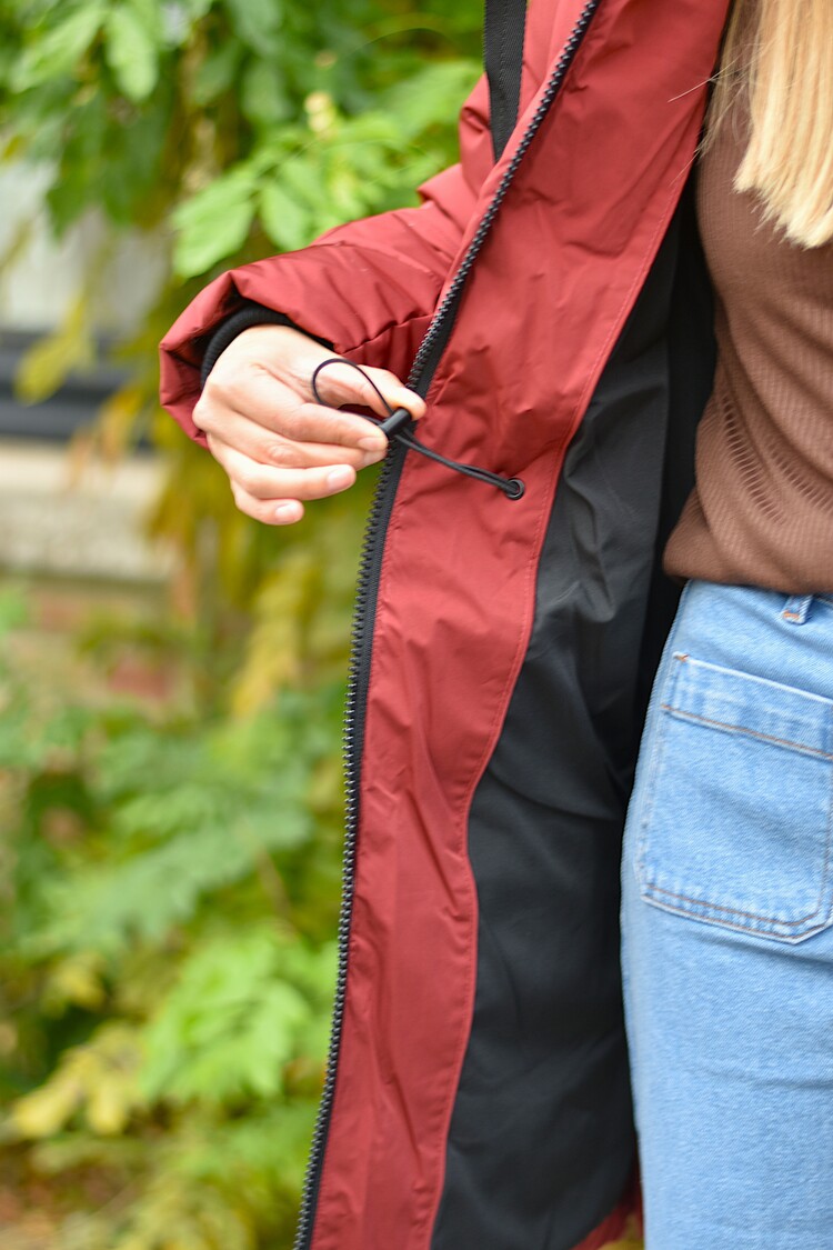 Moss Copenhagen Mola winter coat - bordeaux