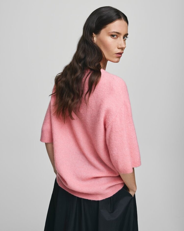 Moss Copenhagen kellsey 1/2 sleeve pullover - bubbelgem pink