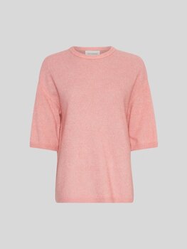 Moss Copenhagen kellsey 1/2 sleeve pullover - bubbelgem pink