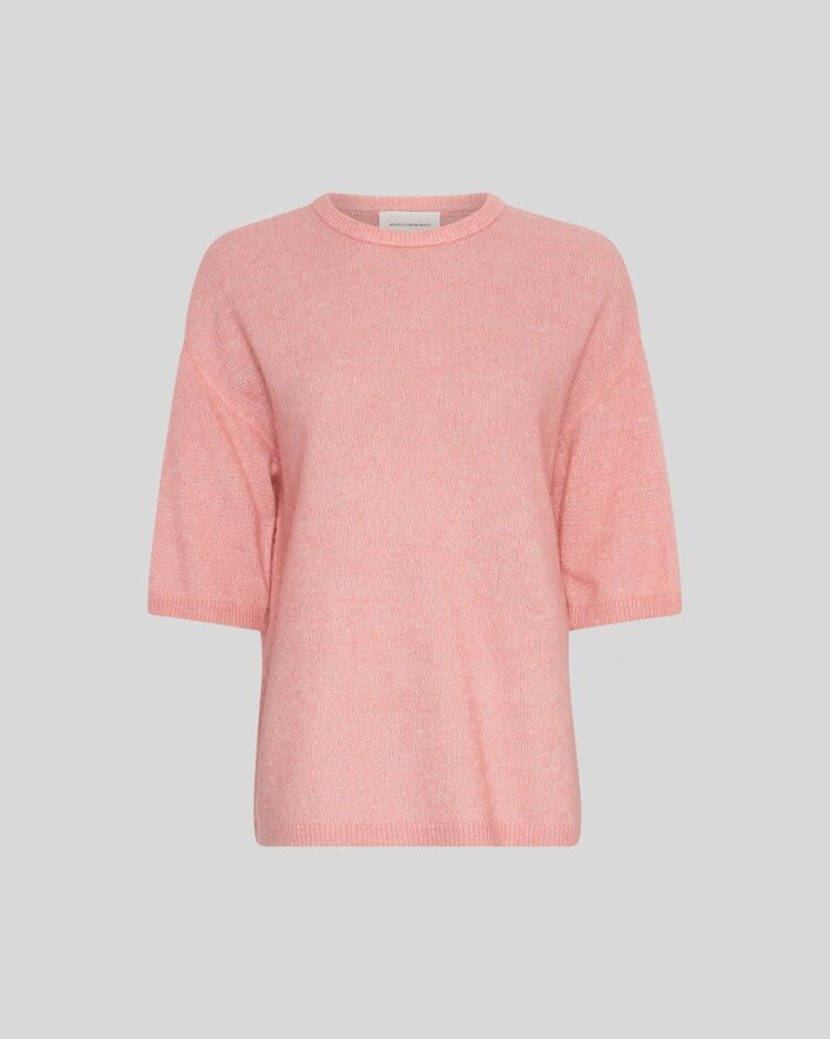 Moss Copenhagen kellsey 1/2 sleeve pullover - bubbelgem pink