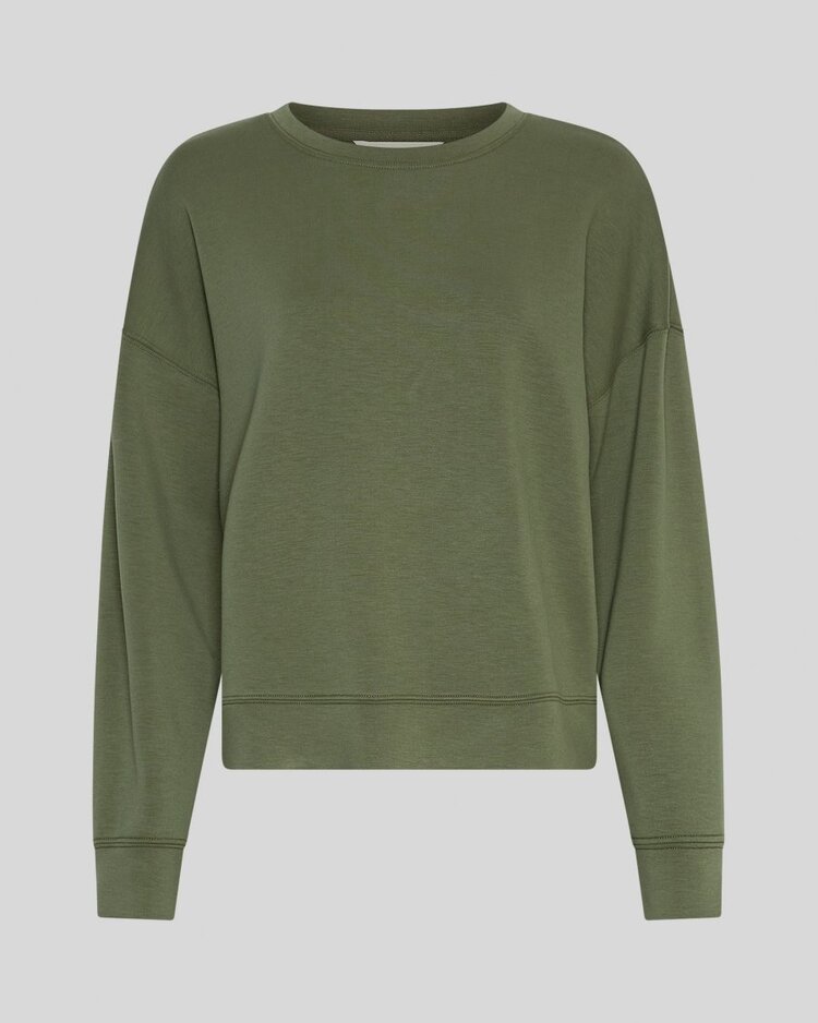 Moss Copenhagen Ima Q Sweatshirt - olive green
