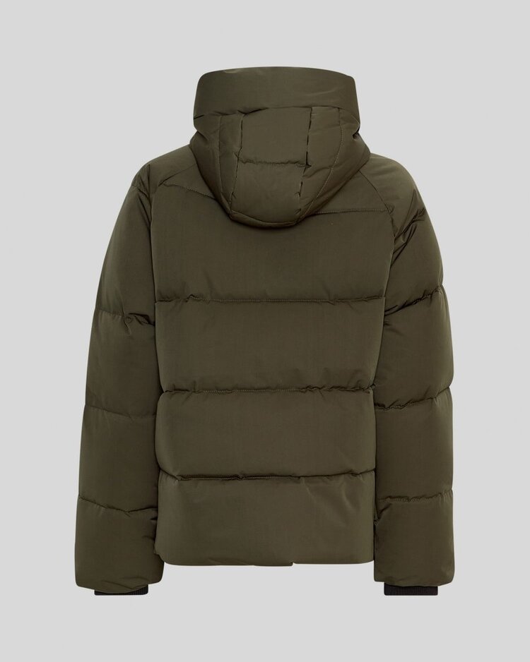 Moss Copenhagen pavine short down coat - forest green