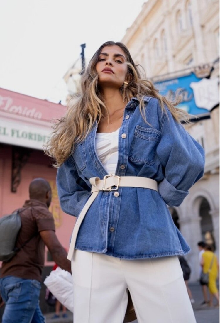 Sillie cheri demin shirt - blue