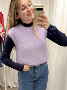 Sillie mohair debardeur - lilac