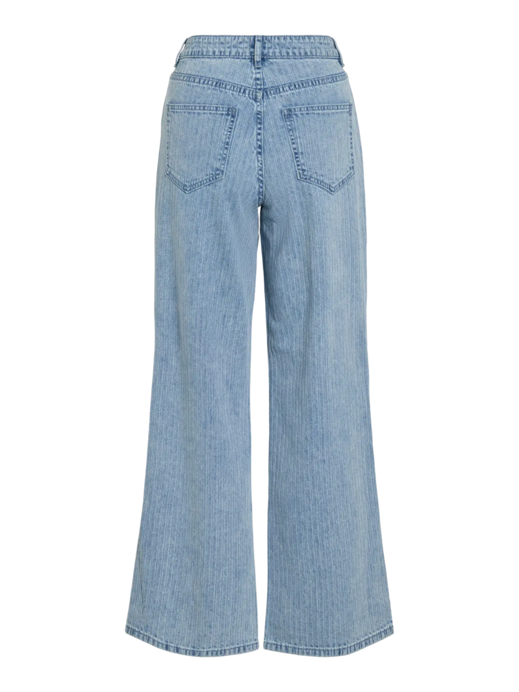 Vila Clothes vifreya striped light wash jeans