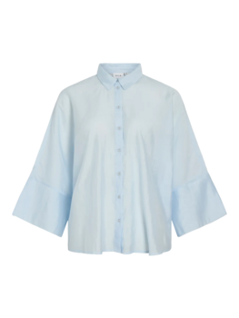 Vila Clothes viaspyn 3/4 sleeve shirt - light blue