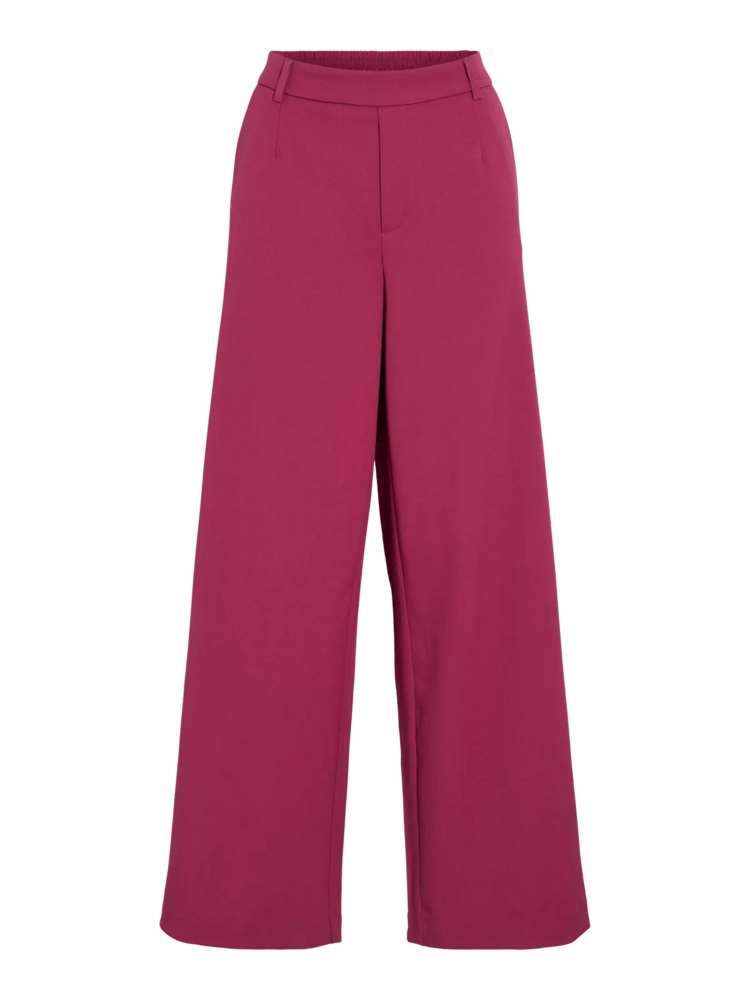 Vila Clothes ivarone tailored pant - berry red