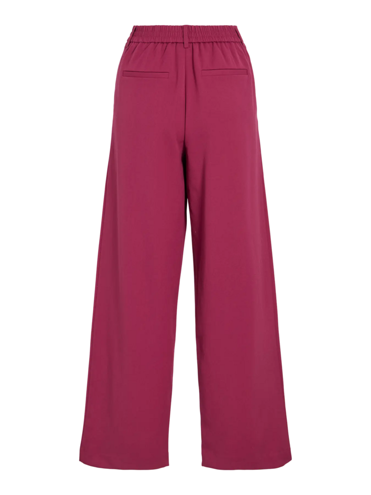 Vila Clothes ivarone tailored pant - berry red