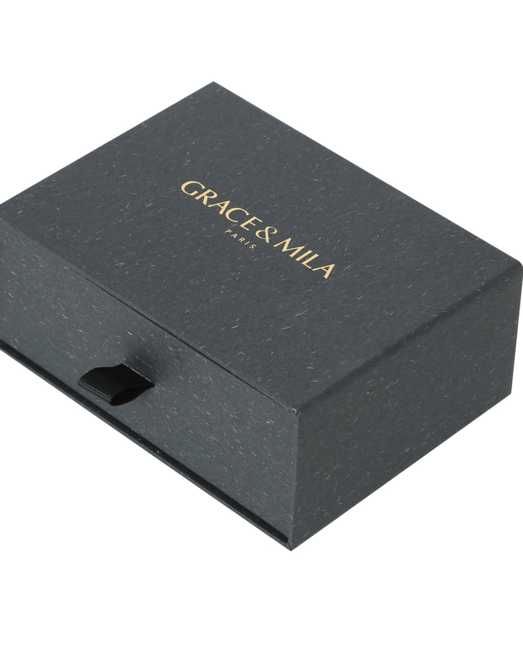 Grace & Mila shelby box chausettes coeurs - noir/gris/bordeaux