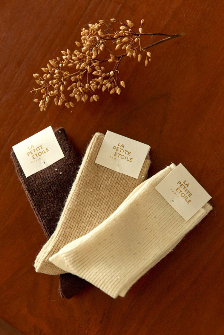 La petite étoile anette chausettes laine - 3-pack