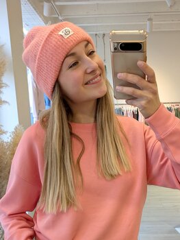 Moss Copenhagen hope beanie - light pink