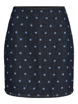 Vila Clothes vipal dot short denim skirt