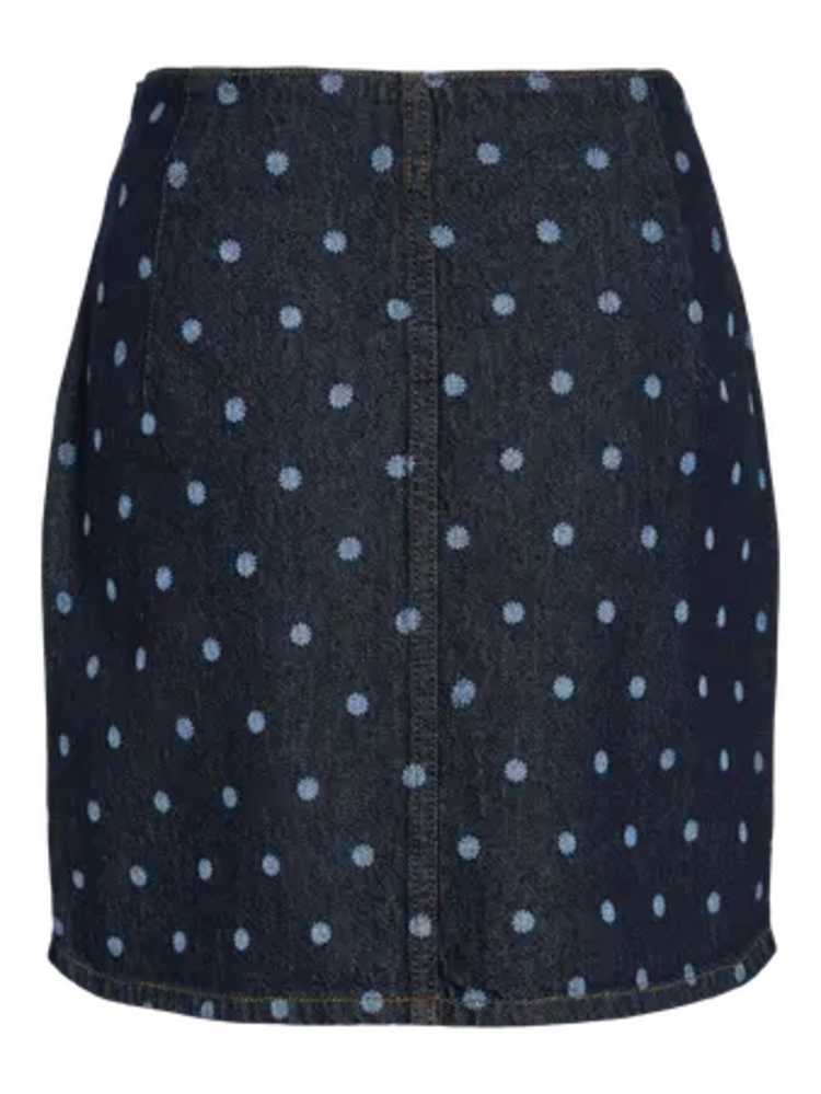 Vila Clothes vipal dot short denim skirt