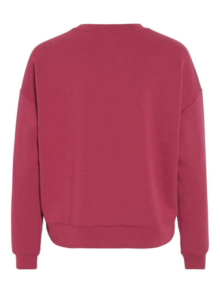 Vila Clothes vireflect love swaeter -berry red