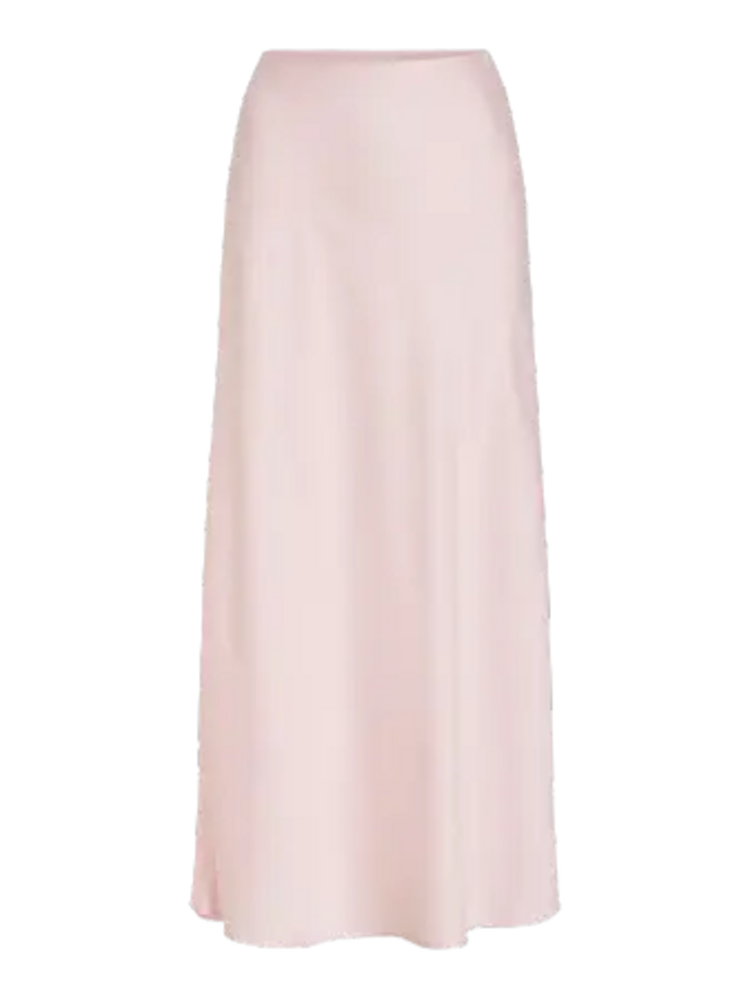 Vila Clothes viellette satin skirt - soft pink