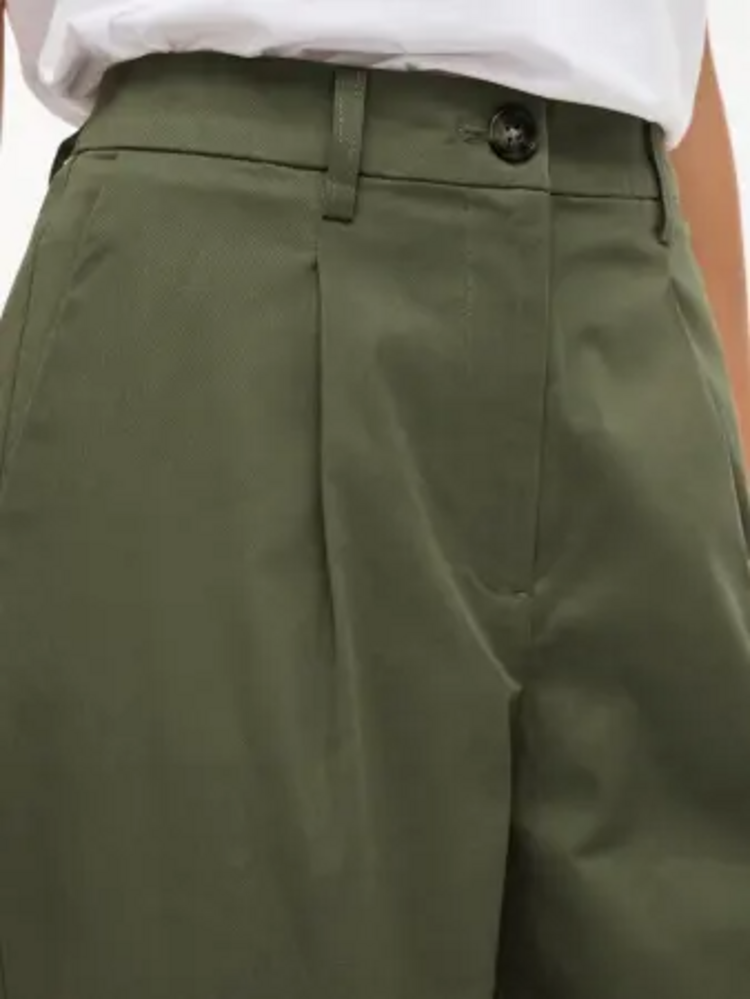 Vila Clothes visimone fold cigarette pants - khaki