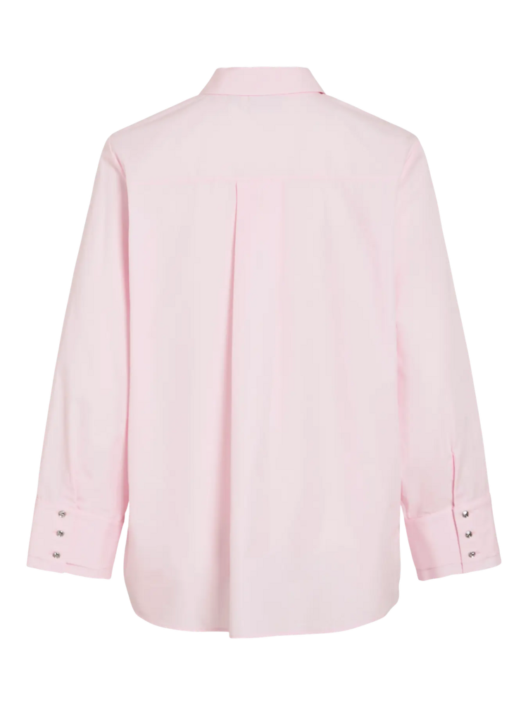 Vila Clothes viellia loose shirt - soft pink