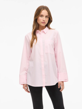 Vila Clothes viellia loose shirt - soft pink