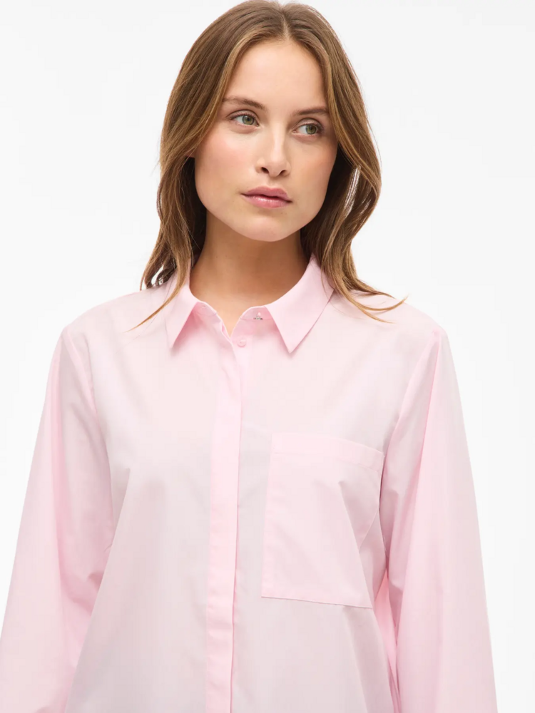 Vila Clothes viellia loose shirt - soft pink