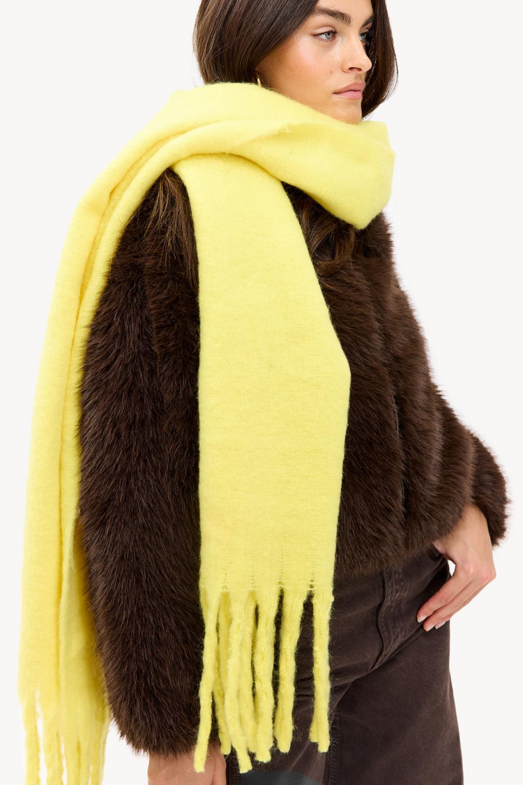 Loavies knitted scarf - yellow