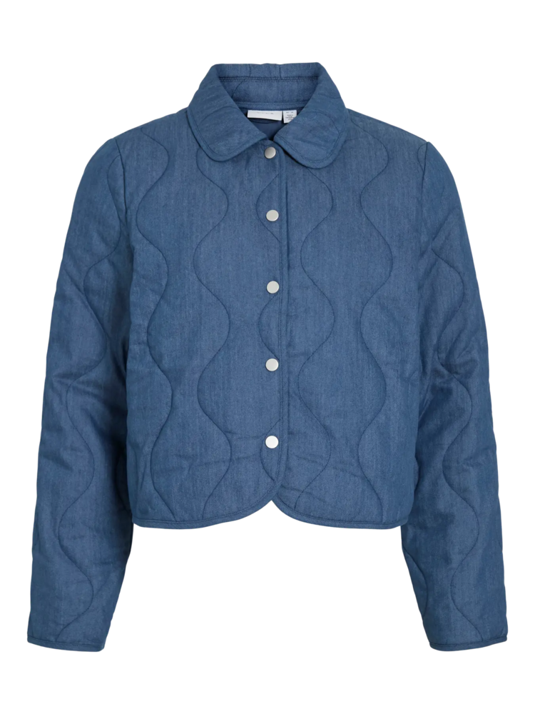 Vila Clothes vimalona quilted jacket - jeans blue