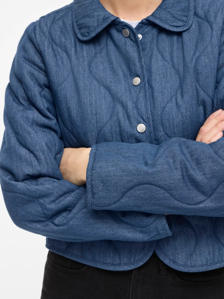 Vila Clothes vimalona quilted jacket - jeans blue