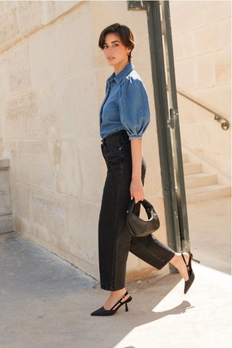 Sillie brady balloon jeans - black